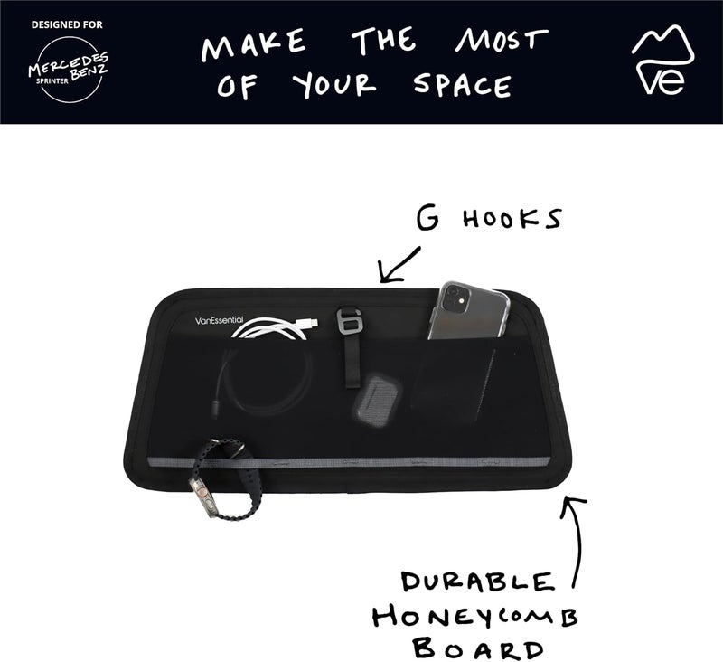 VanEssential Rear Door UPPER Storage Panels (Pair) Designed for Mercedes-Benz VS30 & NCV3 (Van Years 2007 to Current Model) - Image 4